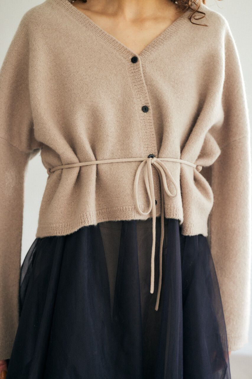 MOUSSY「WAIST TIE カーディガン」|カーディガン|