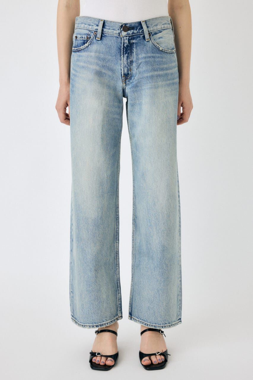 MOUSSY「90S LOWRISE LOOSE STRAIGHT」|デニム|L/BLU1