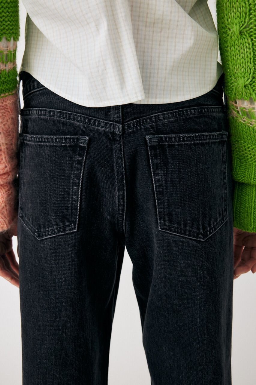 MOUSSY「90S LOWRISE BLK STRAIGHT」|デニム|