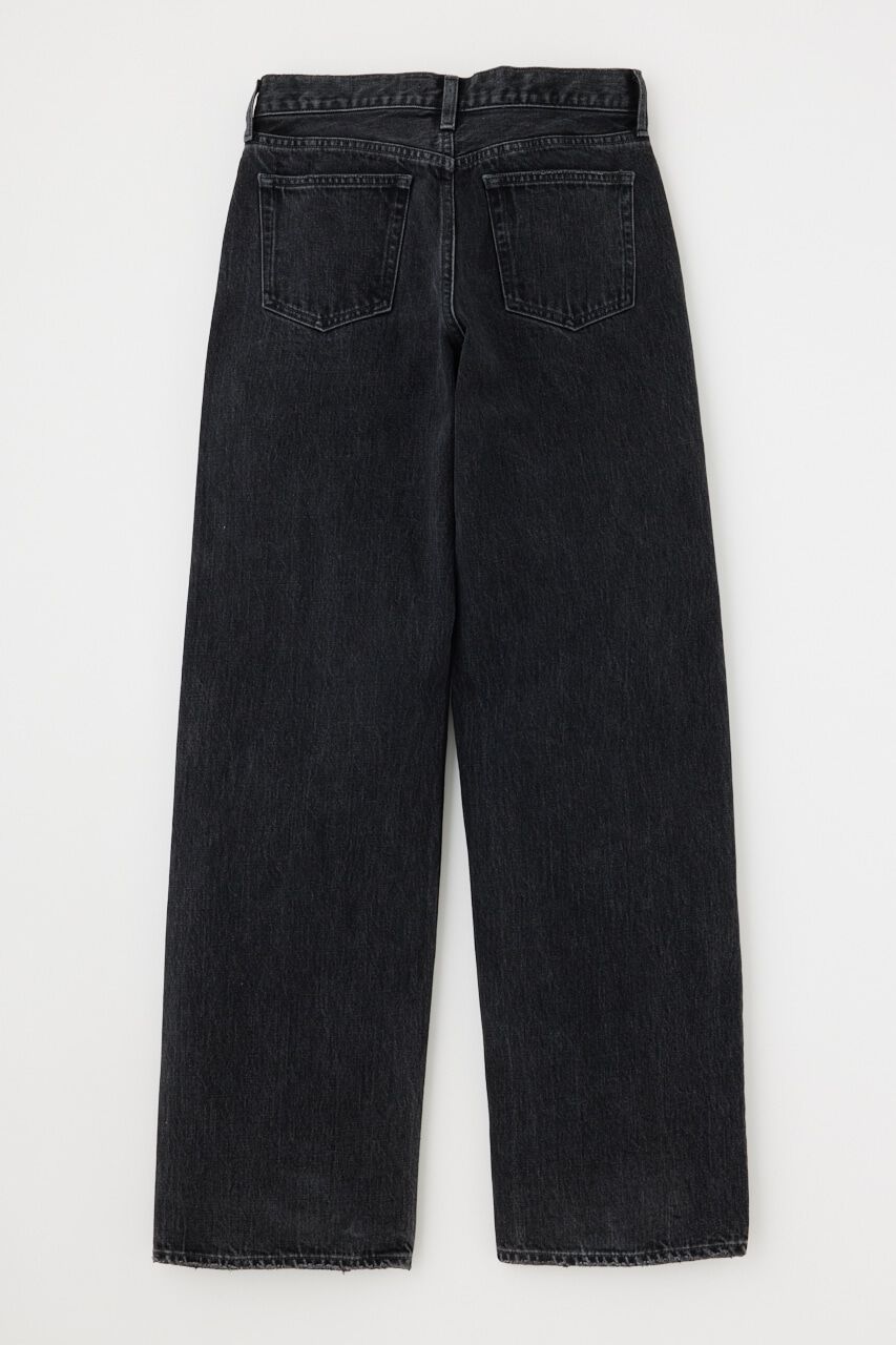 MOUSSY「90S LOWRISE BLK STRAIGHT」|デニム|