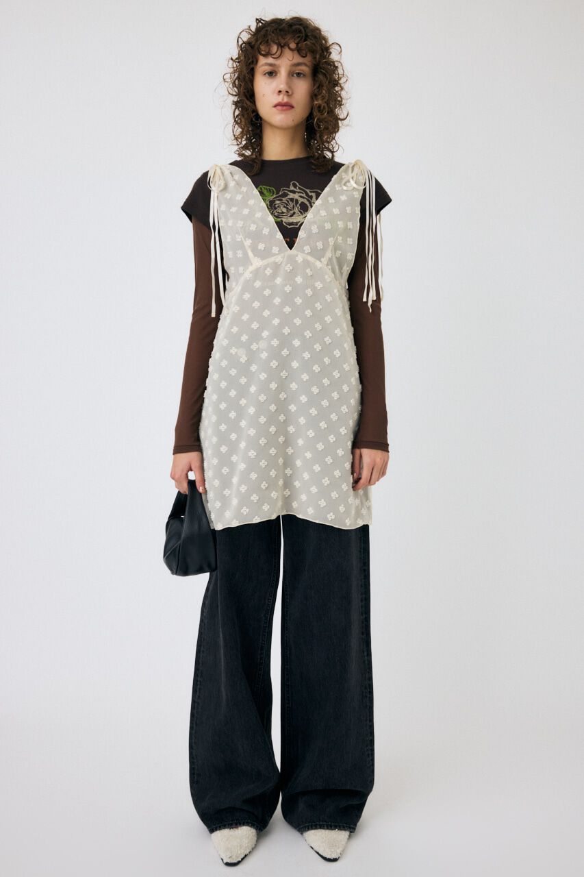 MOUSSY「FLOWER MOTIF シアーミニドレス」|ワンピース|