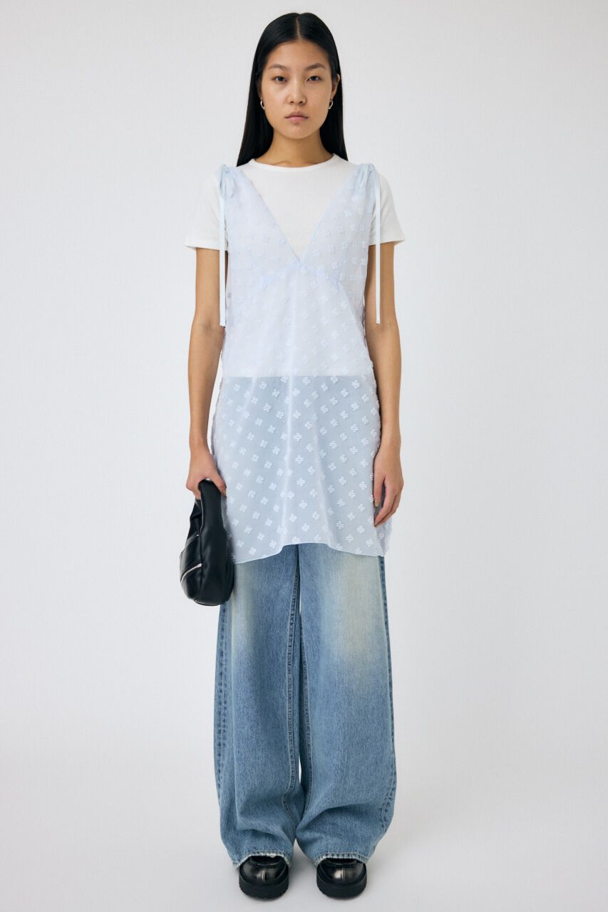 MOUSSY「FLOWER MOTIF シアーミニドレス」|ワンピース|