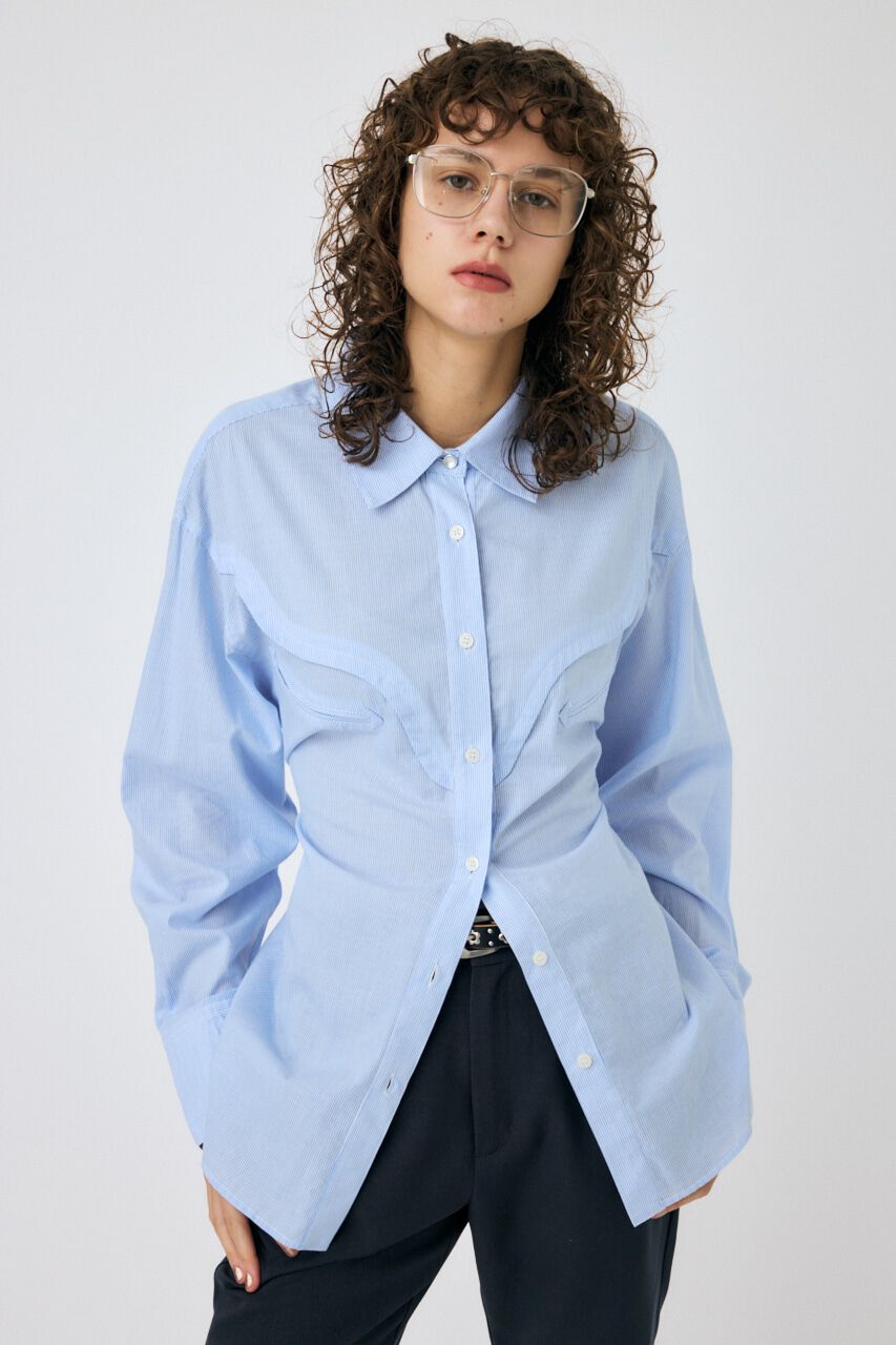 MOUSSY「WESTERN OVER シャツ」|シャツ・ブラウス|BLU