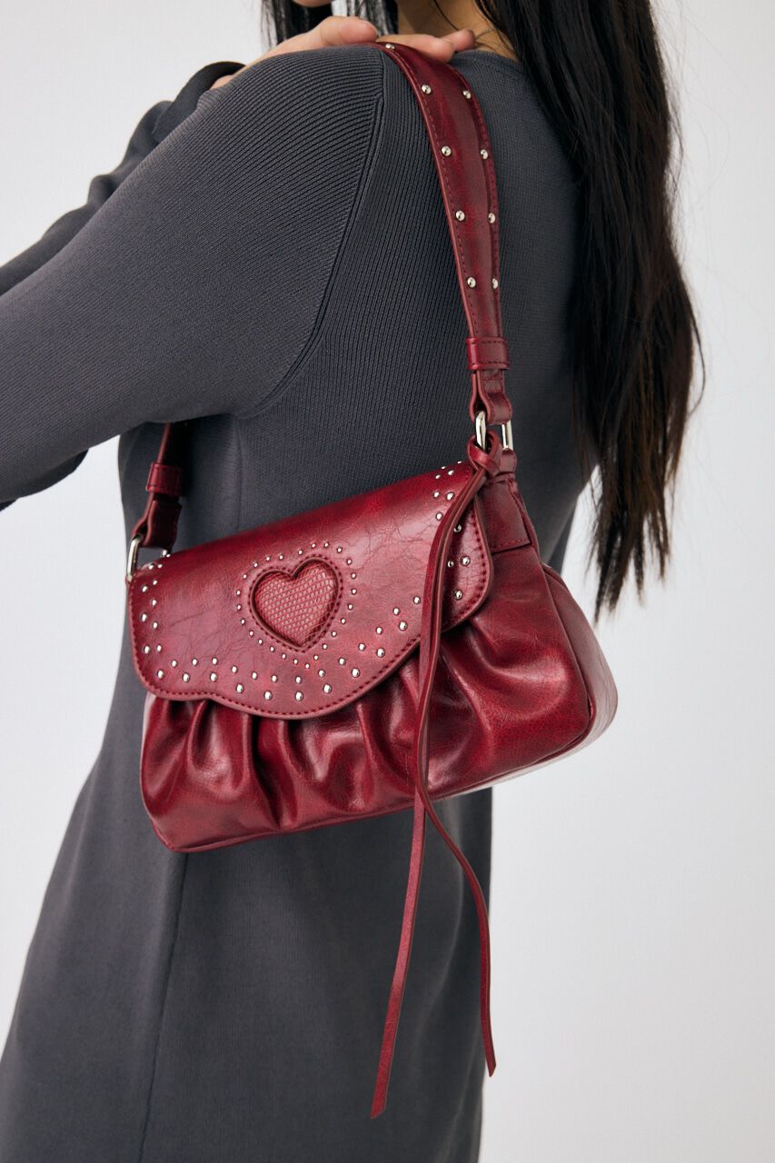 MOUSSY「HEART GATHER スタッズバッグ」|その他|RED