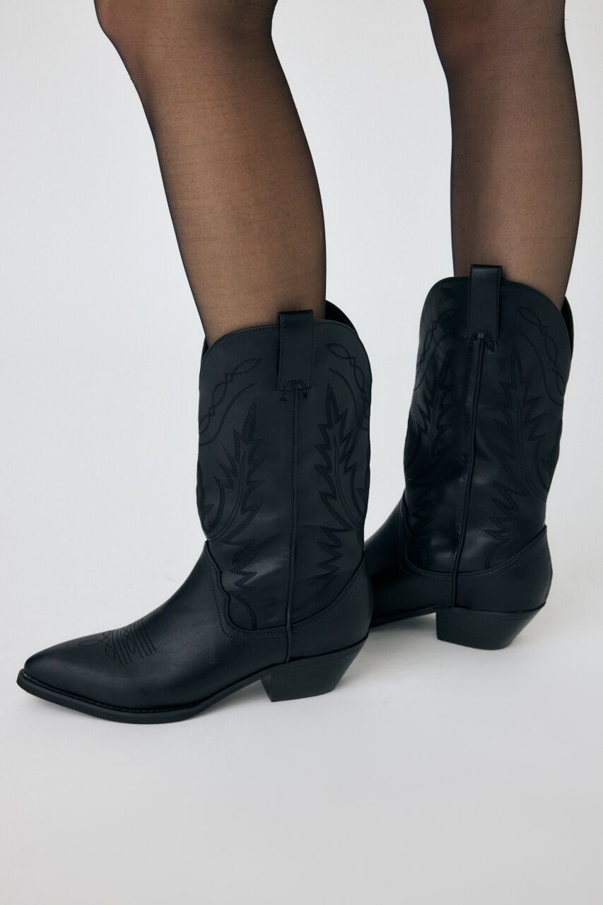 MOUSSY「WESTERN ブーツ」|その他|BLK
