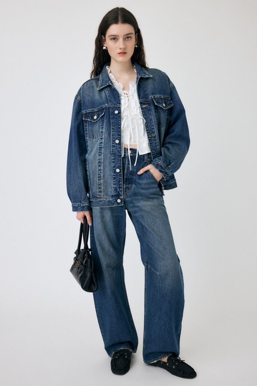 MOUSSY「DROP WAIST CURVE ストレート」|デニム|