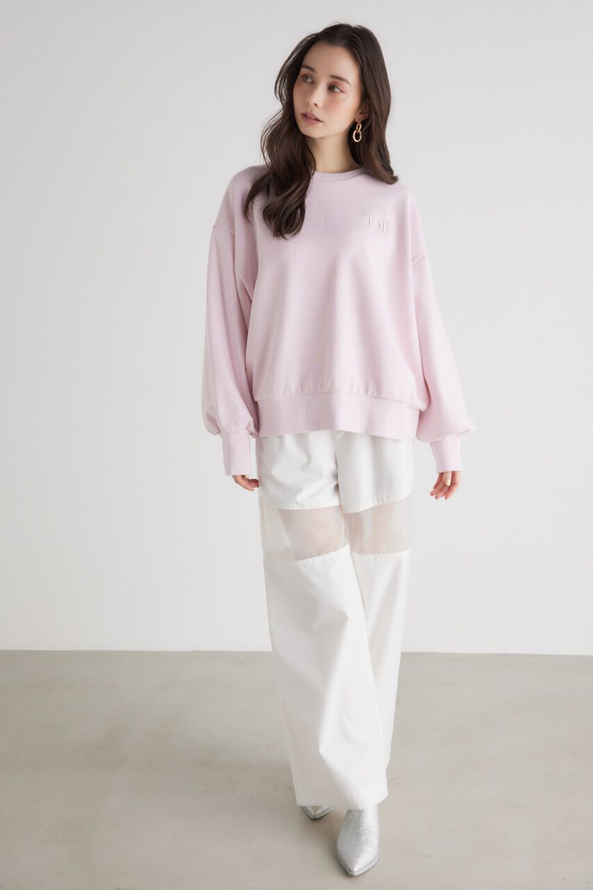 rienda「メッセージロゴスウェットTOP」|Tシャツ・カットソー|