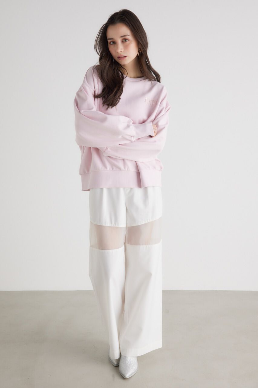 rienda「メッセージロゴスウェットTOP」|Tシャツ・カットソー|