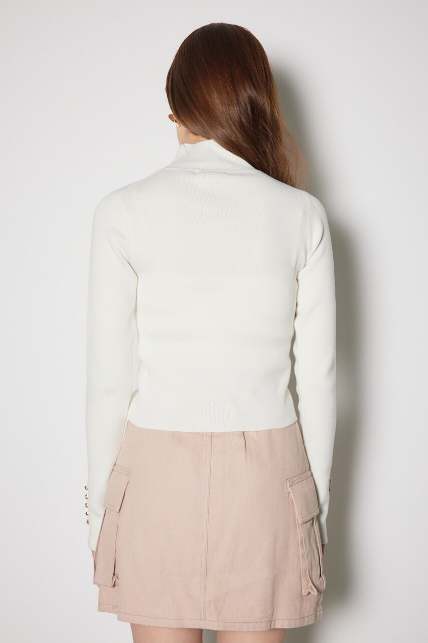 rienda「ポケット刺繍ニットトップス」|ニット・セーター|