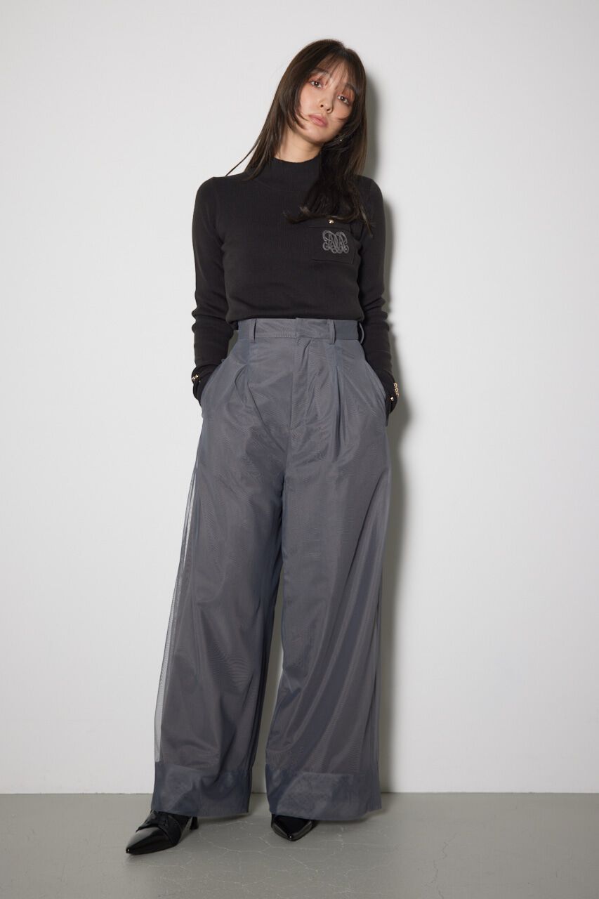 rienda「ポケット刺繍ニットトップス」|ニット・セーター|