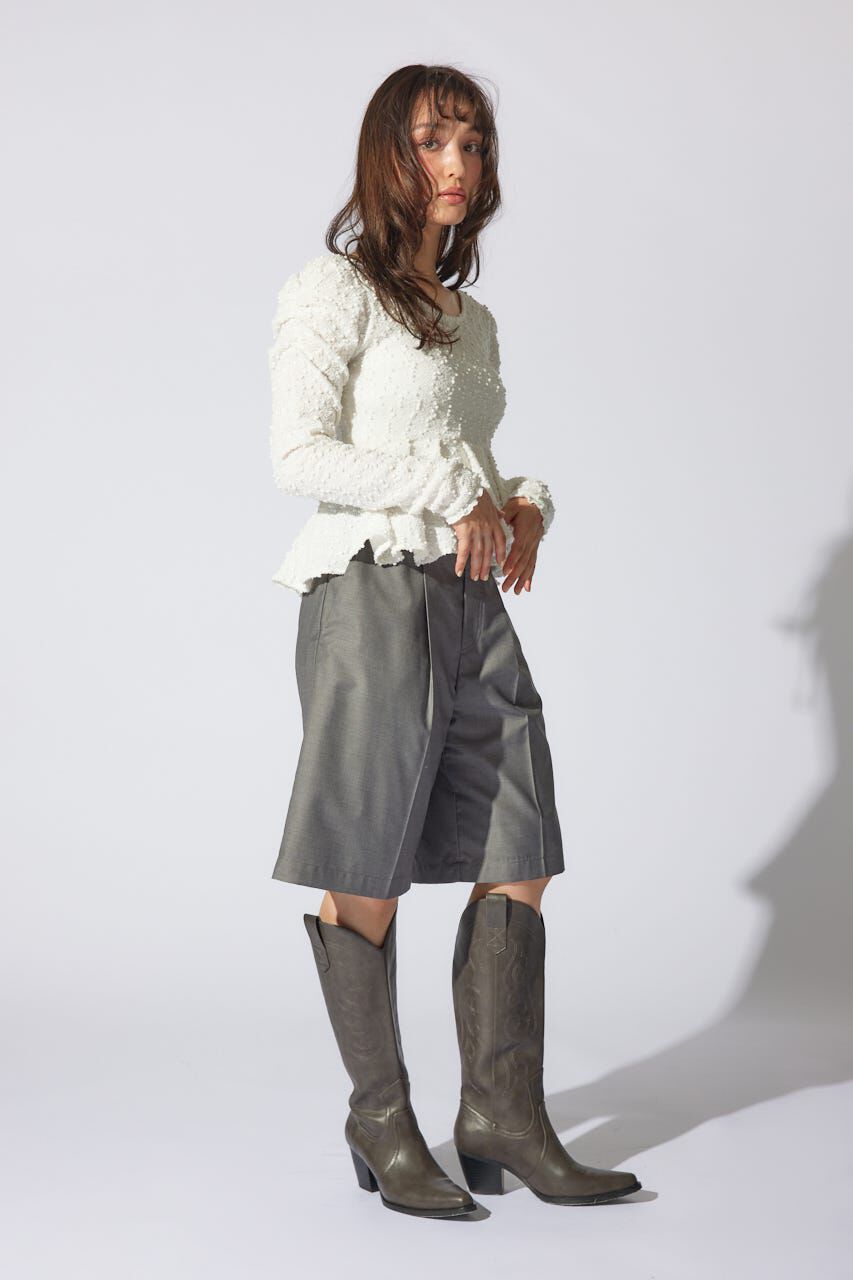 rienda「カットレースペプラムトップス」|Tシャツ・カットソー|