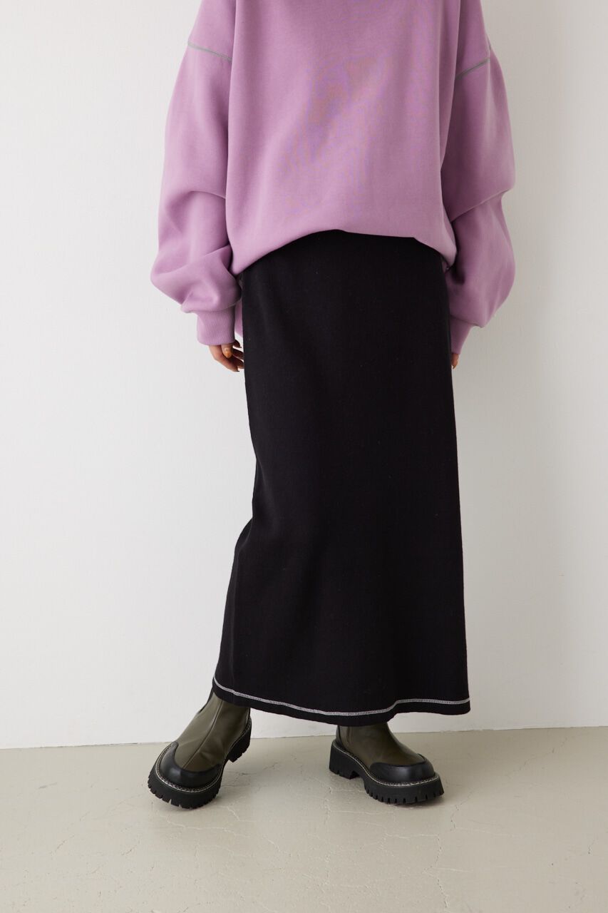 RODEO CROWNS「スウェットライクニットスカート」|その他|BLK