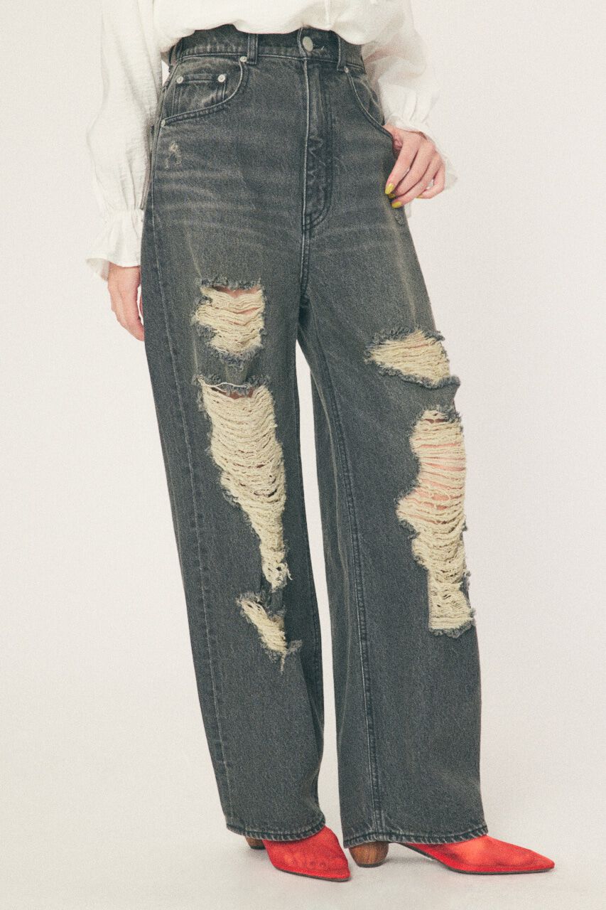 RODEO CROWNS「Hard Crash loose ワイドデニム」|デニム|