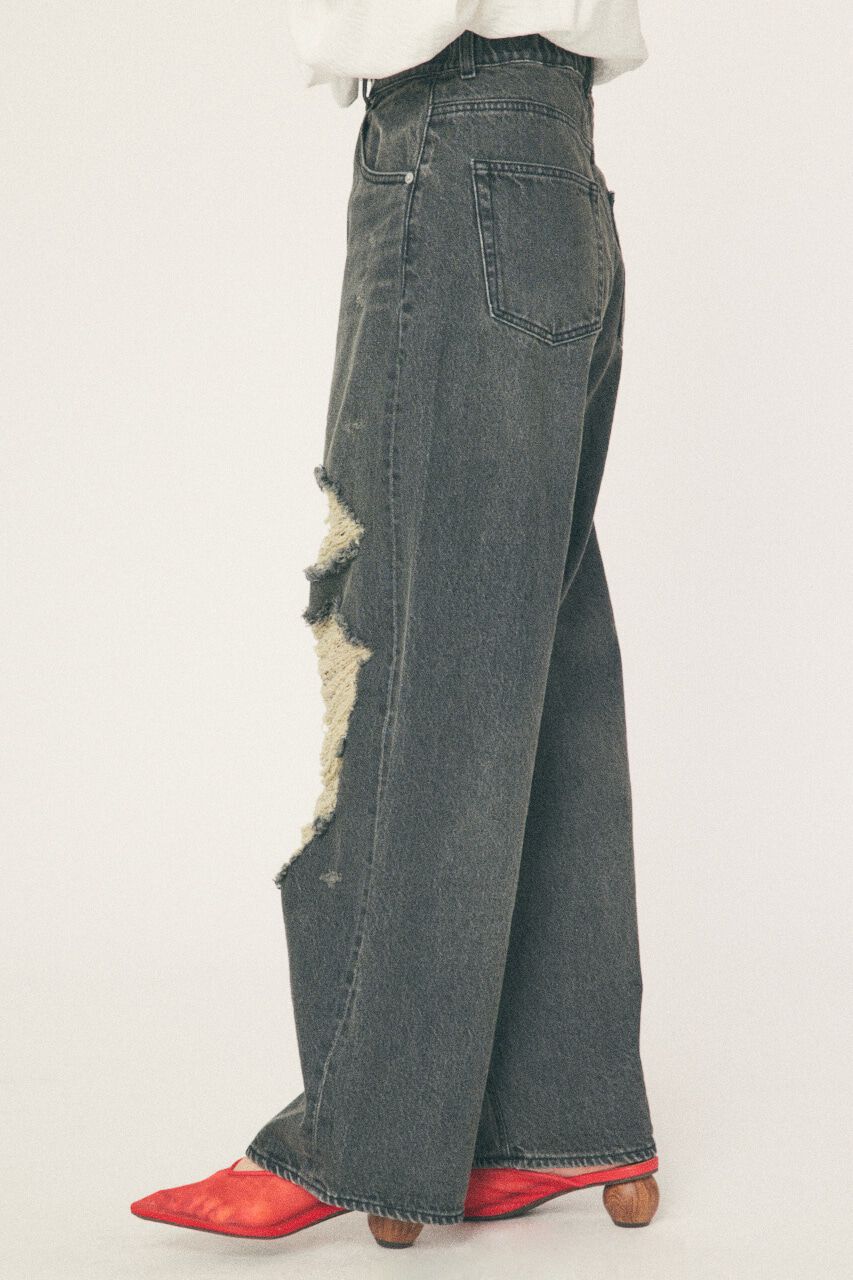 RODEO CROWNS「Hard Crash loose ワイドデニム」|デニム|