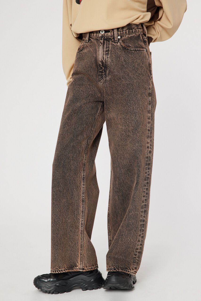 RODEO CROWNS「カラーワイドデニム」|デニム|BEG