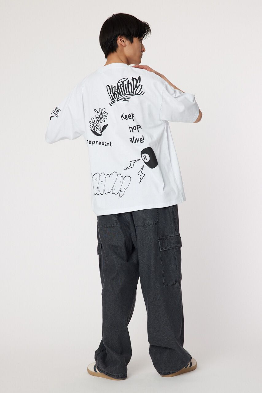 RODEO CROWNS「ラクガキハッポウ Tシャツ」|Tシャツ・カットソー|