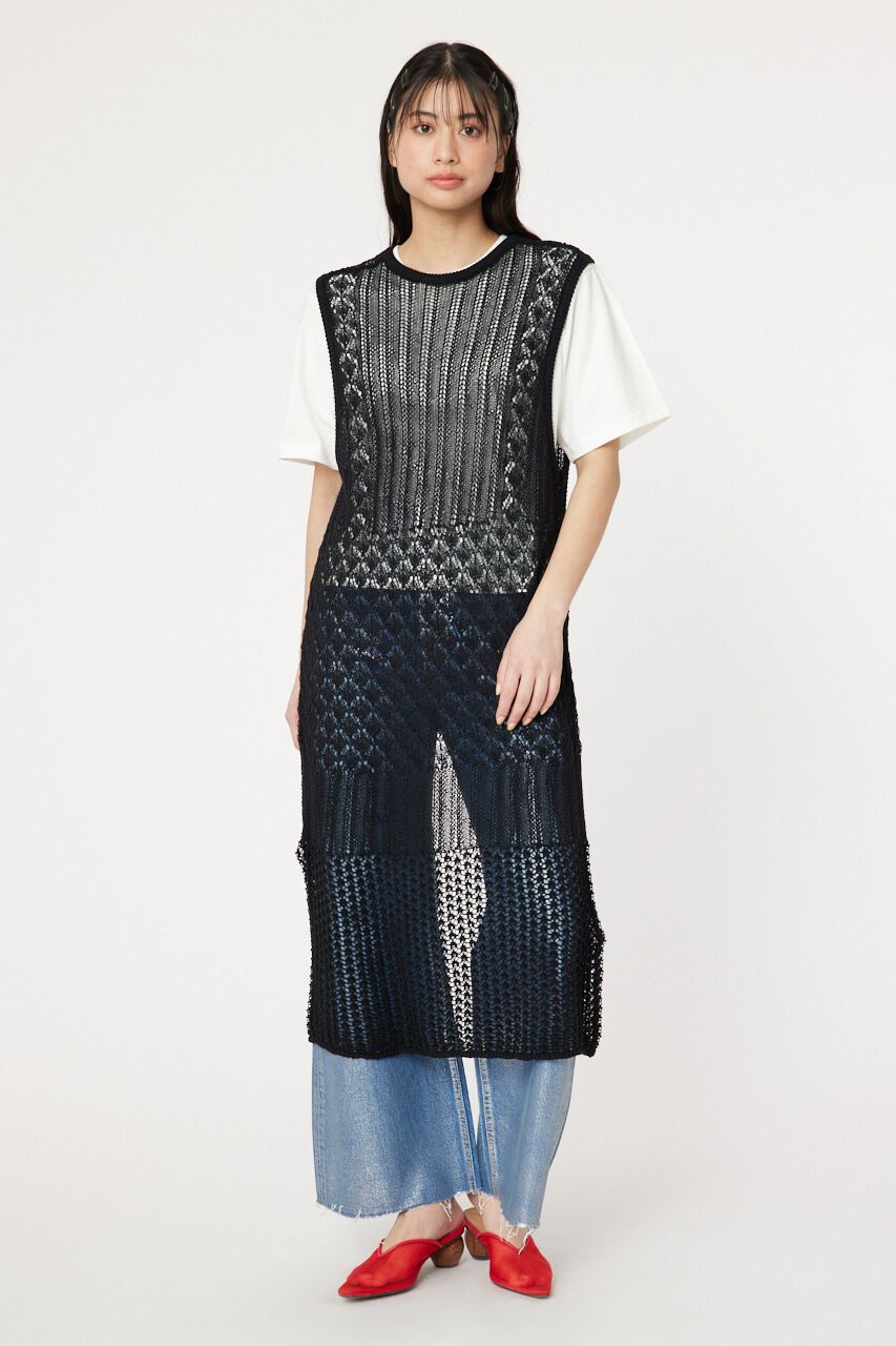 RODEO CROWNS「ニットロングジレ」|ニット・セーター|