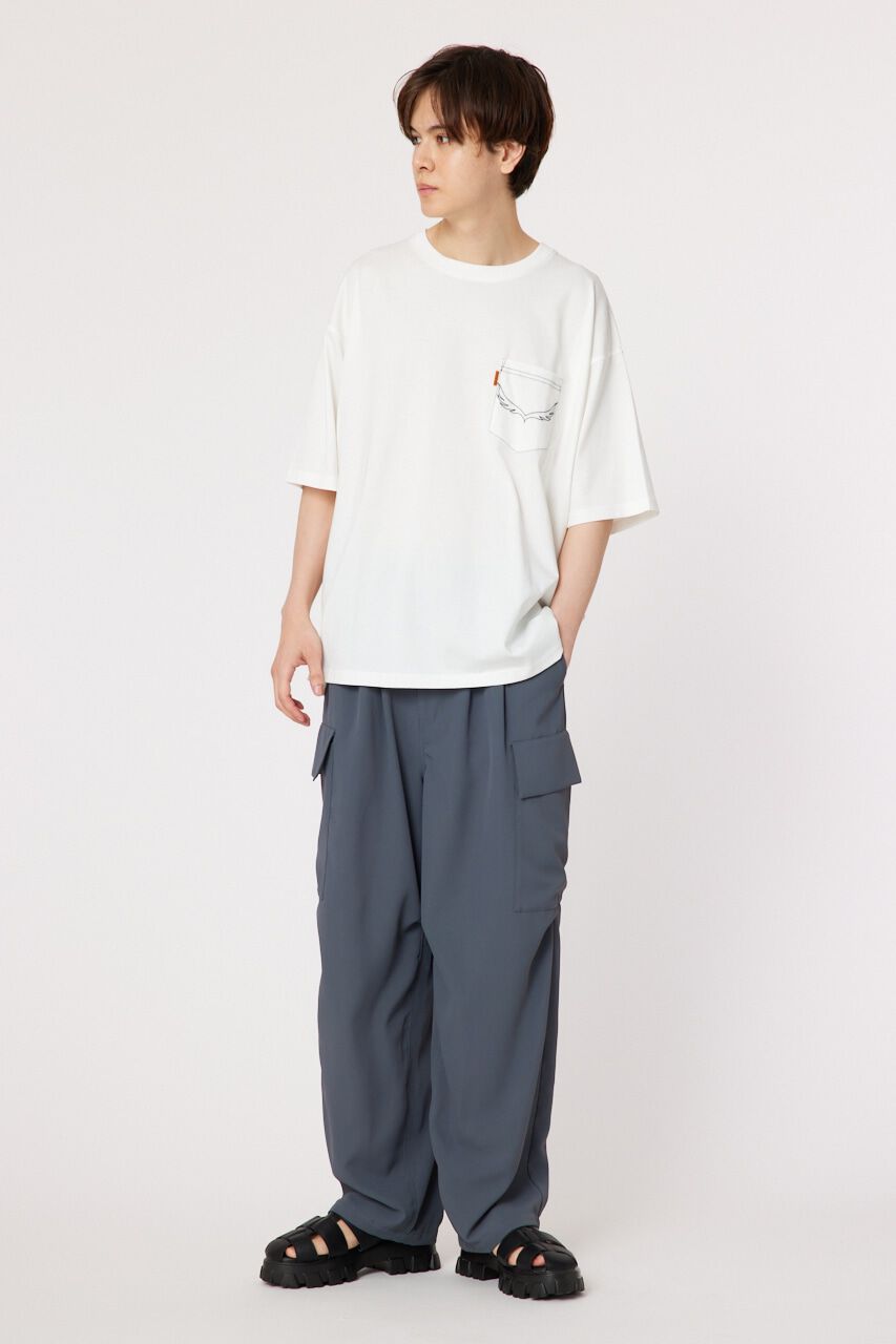 RODEO CROWNS「メンズ デニムパッチTシャツ」|Tシャツ・カットソー|