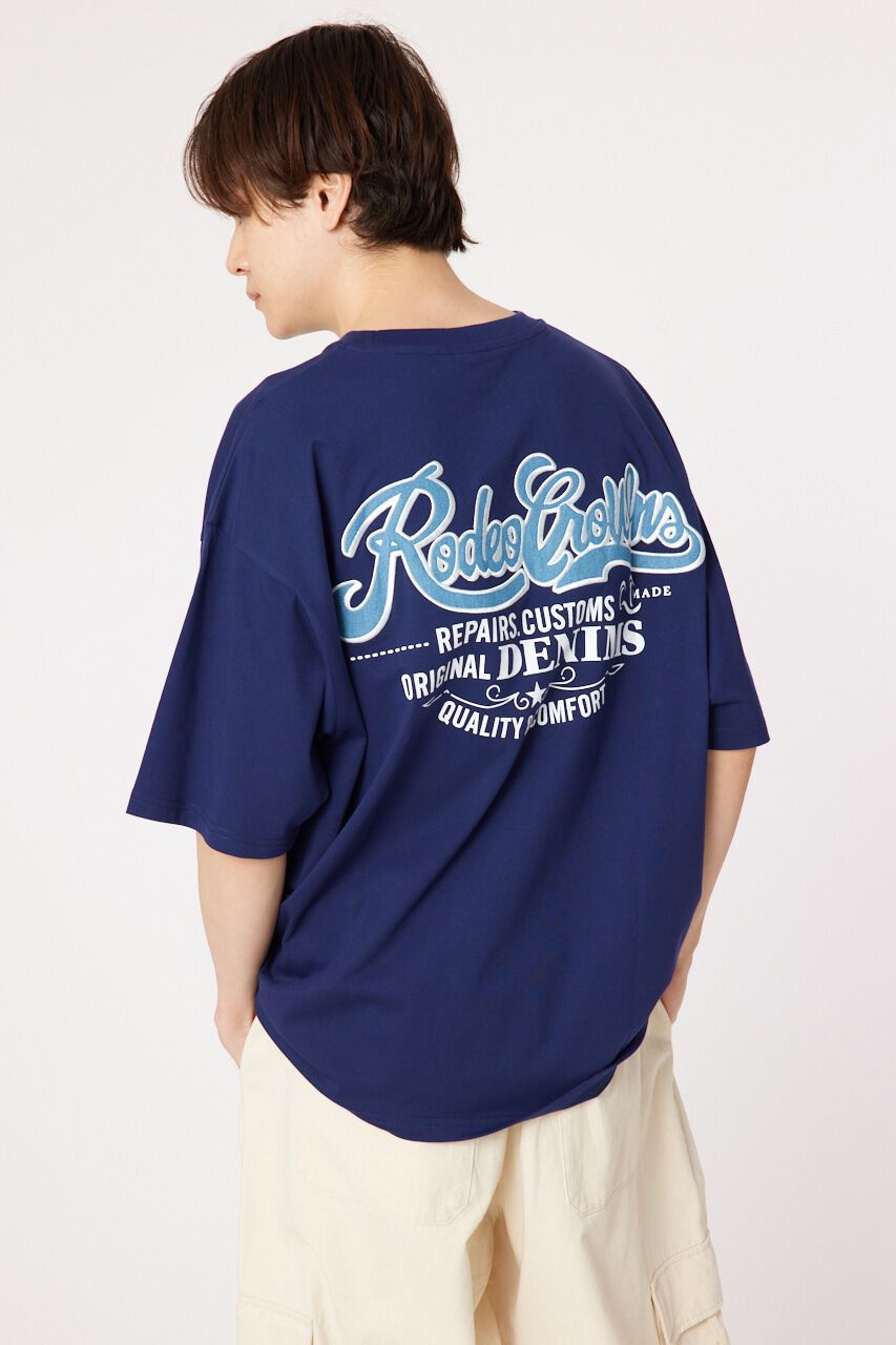 RODEO CROWNS「メンズ デニムパッチTシャツ」|Tシャツ・カットソー|