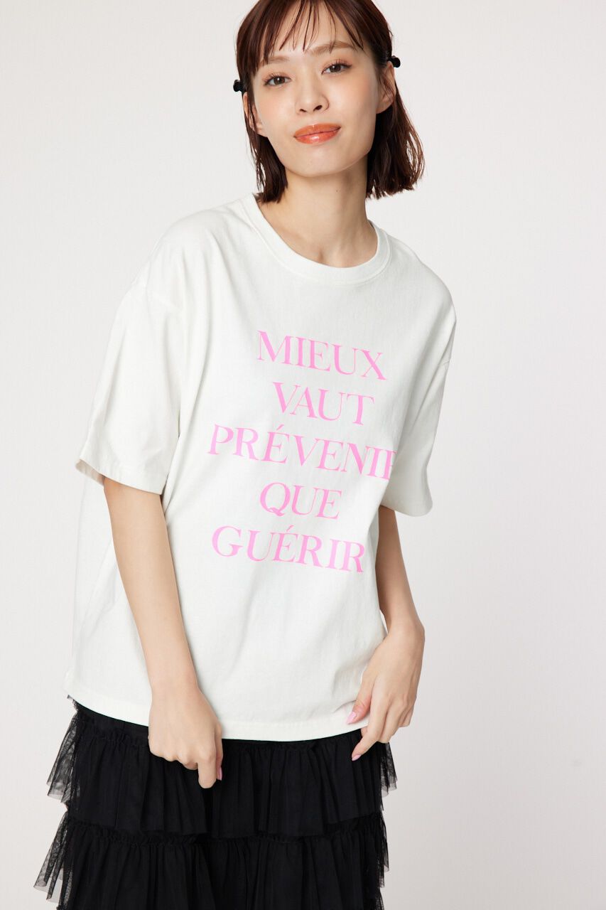 RODEO CROWNS「G/O NEON TEXT Tシャツ」|Tシャツ・カットソー|O/WHT1