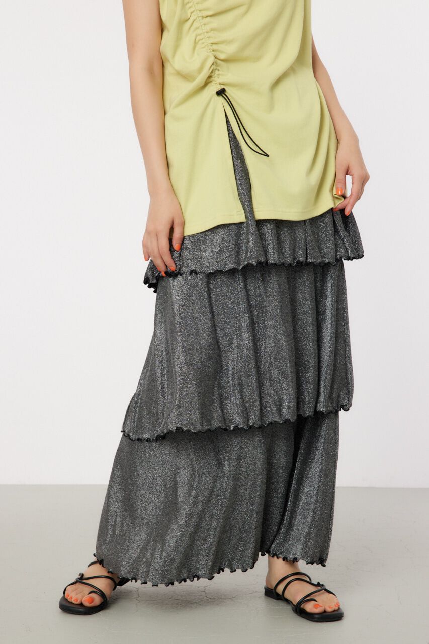 RODEO CROWNS「ラメカットティアードスカート」|スカート|