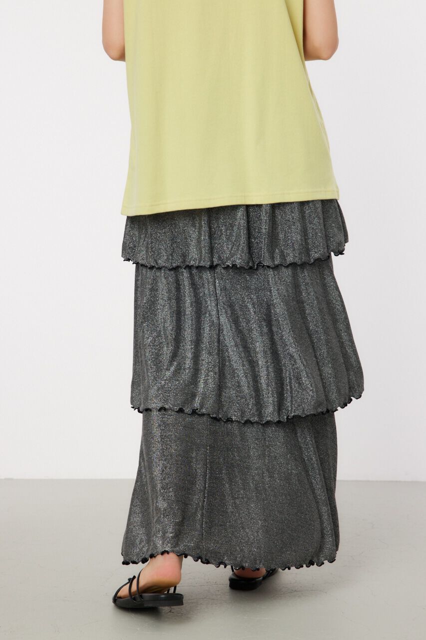 RODEO CROWNS「ラメカットティアードスカート」|スカート|