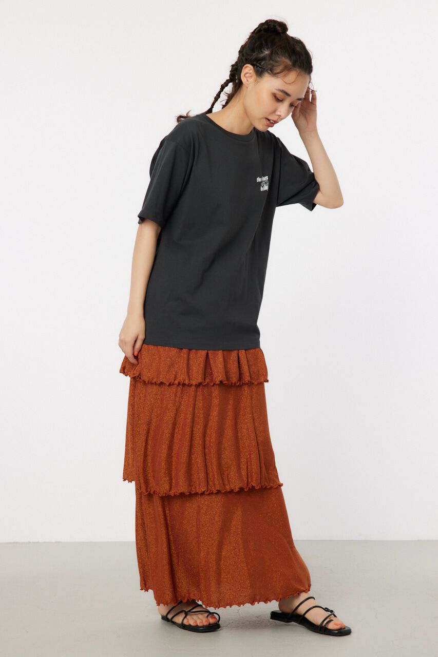 RODEO CROWNS「ラメカットティアードスカート」|スカート|