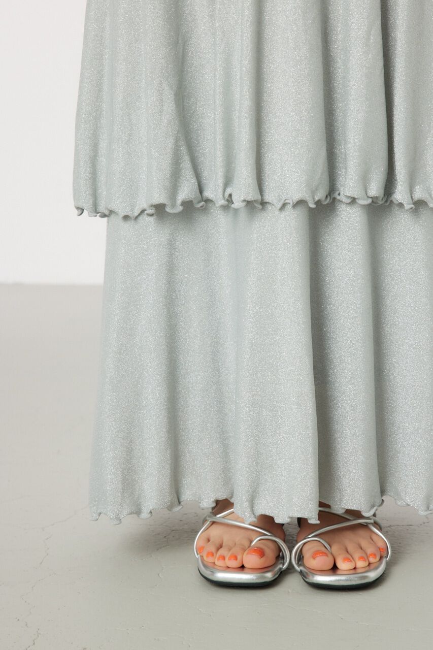 RODEO CROWNS「ラメカットティアードスカート」|スカート|