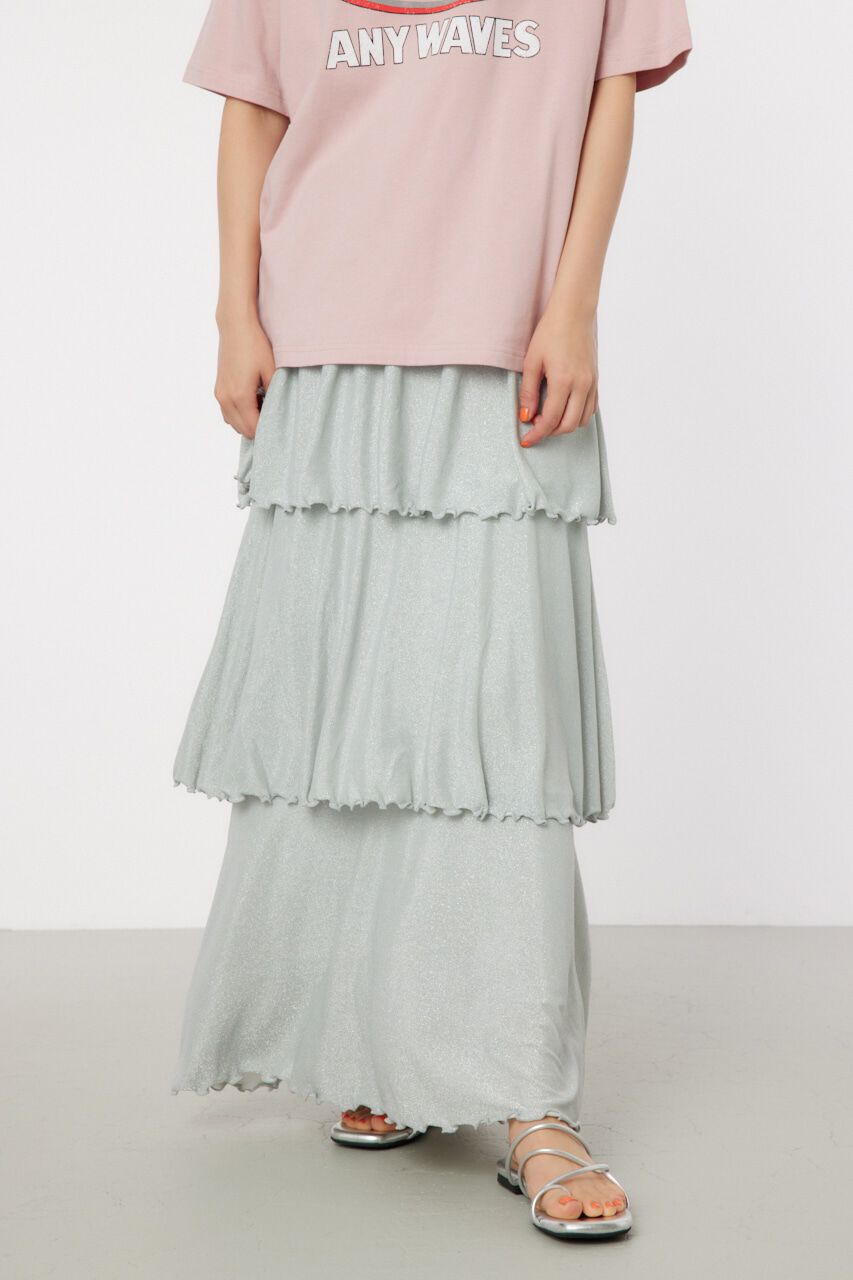 RODEO CROWNS「ラメカットティアードスカート」|スカート|