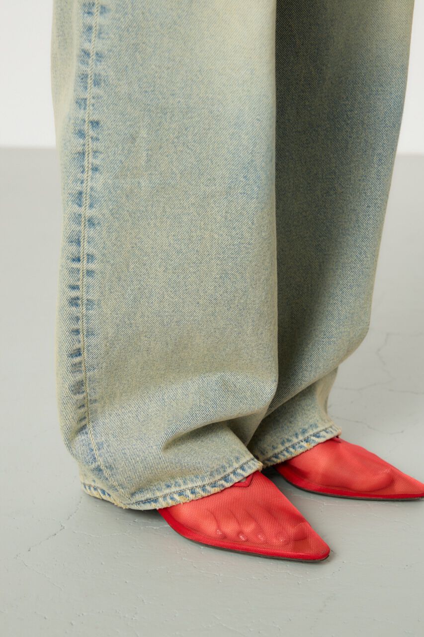 RODEO CROWNS「オールドウォッシュワイドルーズデニム」|デニム|