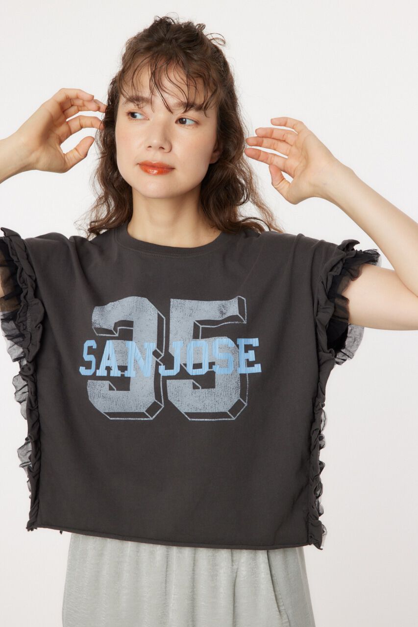RODEO CROWNS「フリルナンバートップス」|Tシャツ・カットソー|C.GRY