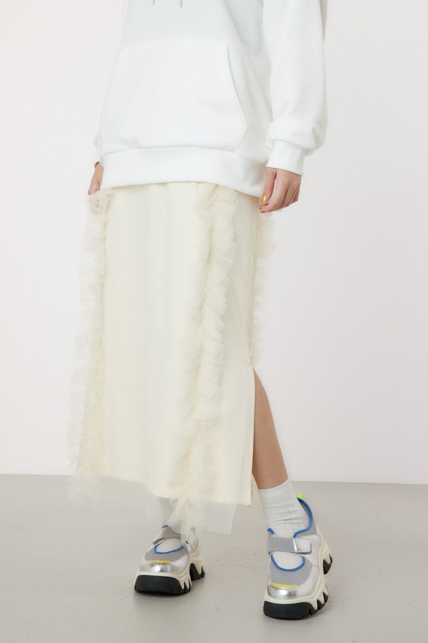 RODEO CROWNS「チュールフリルラインスカート」|その他|O/WHT1