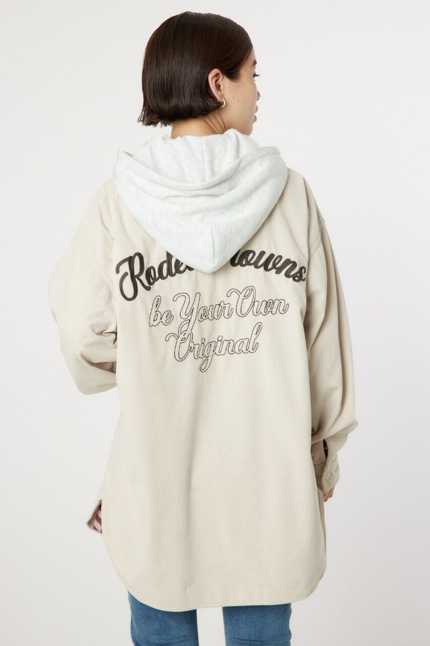 RODEO CROWNS「LOGOコーデュロイフードシャツ」|シャツ・ブラウス|