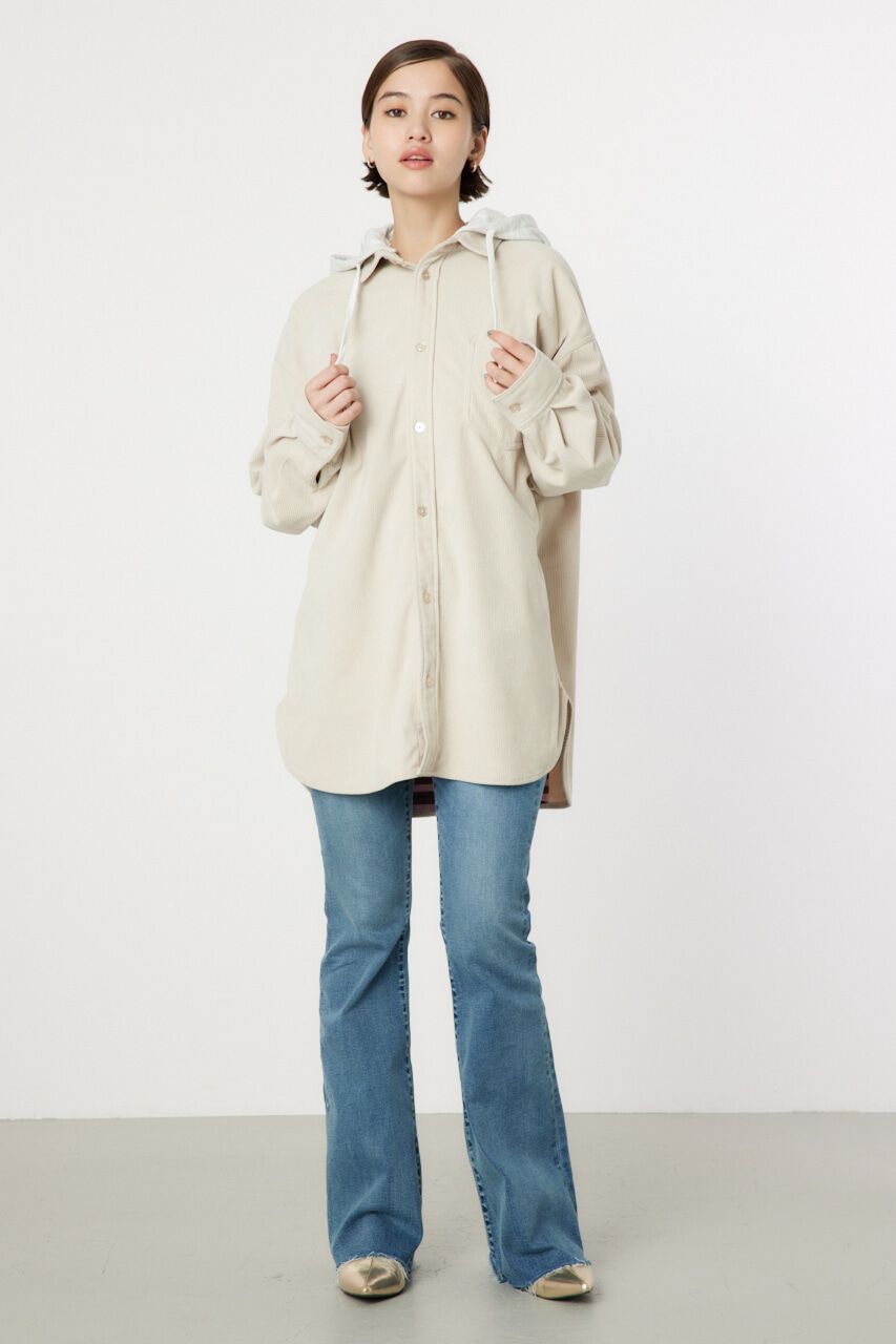 RODEO CROWNS「LOGOコーデュロイフードシャツ」|シャツ・ブラウス|