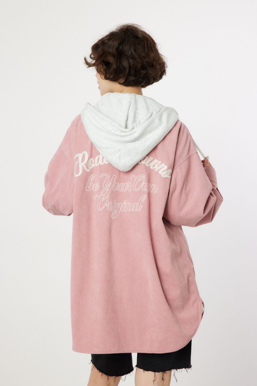 RODEO CROWNS「LOGOコーデュロイフードシャツ」|シャツ・ブラウス|D/PNK3