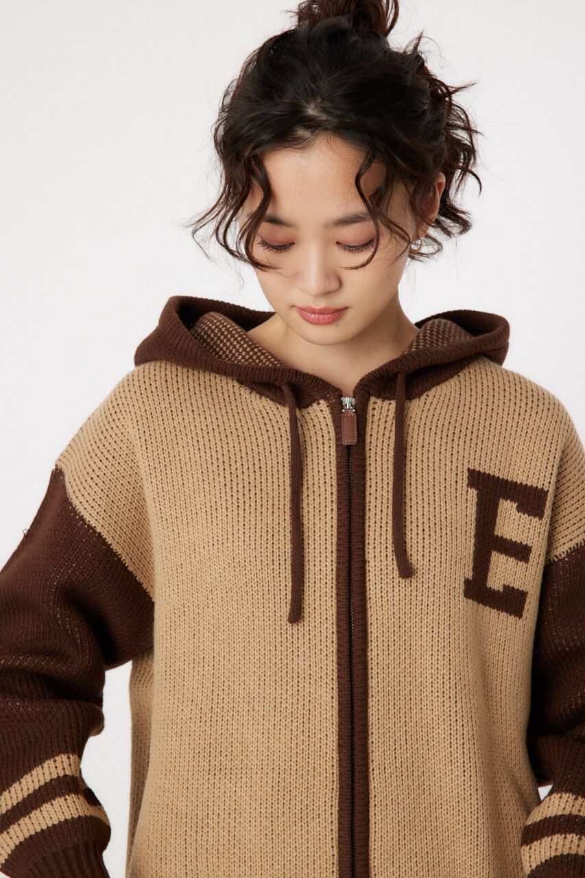 RODEO CROWNS「カレッジニットジップアップパーカー」|パーカー|