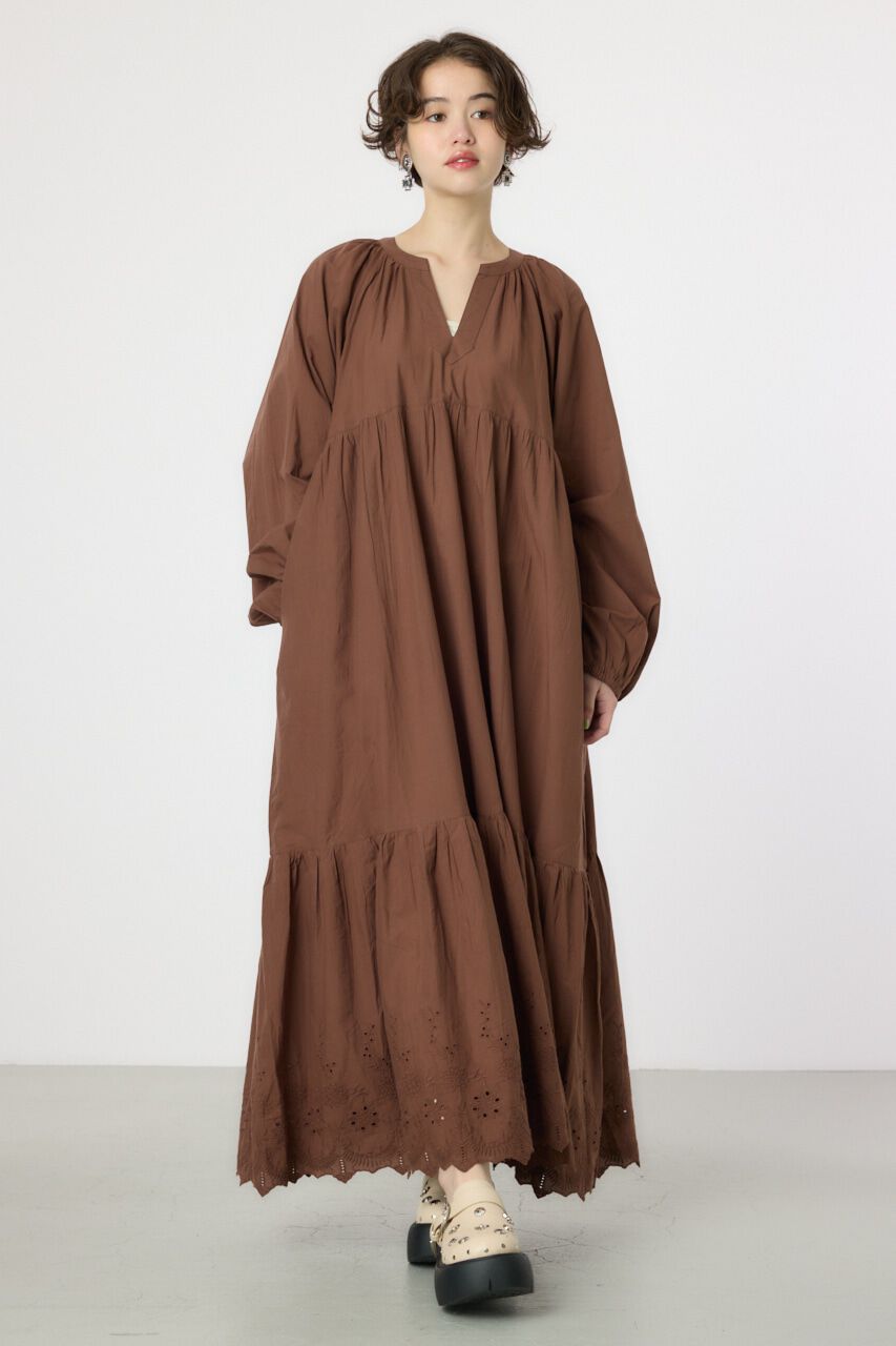 RODEO CROWNS「コットンレーススカラップワンピース」|ワンピース|