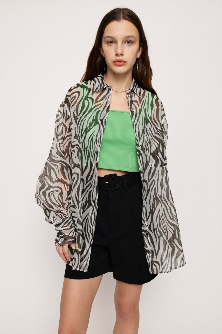 SLY「VOLUME SLEEVE SHEER シャツ」|シャツ・ブラウス|