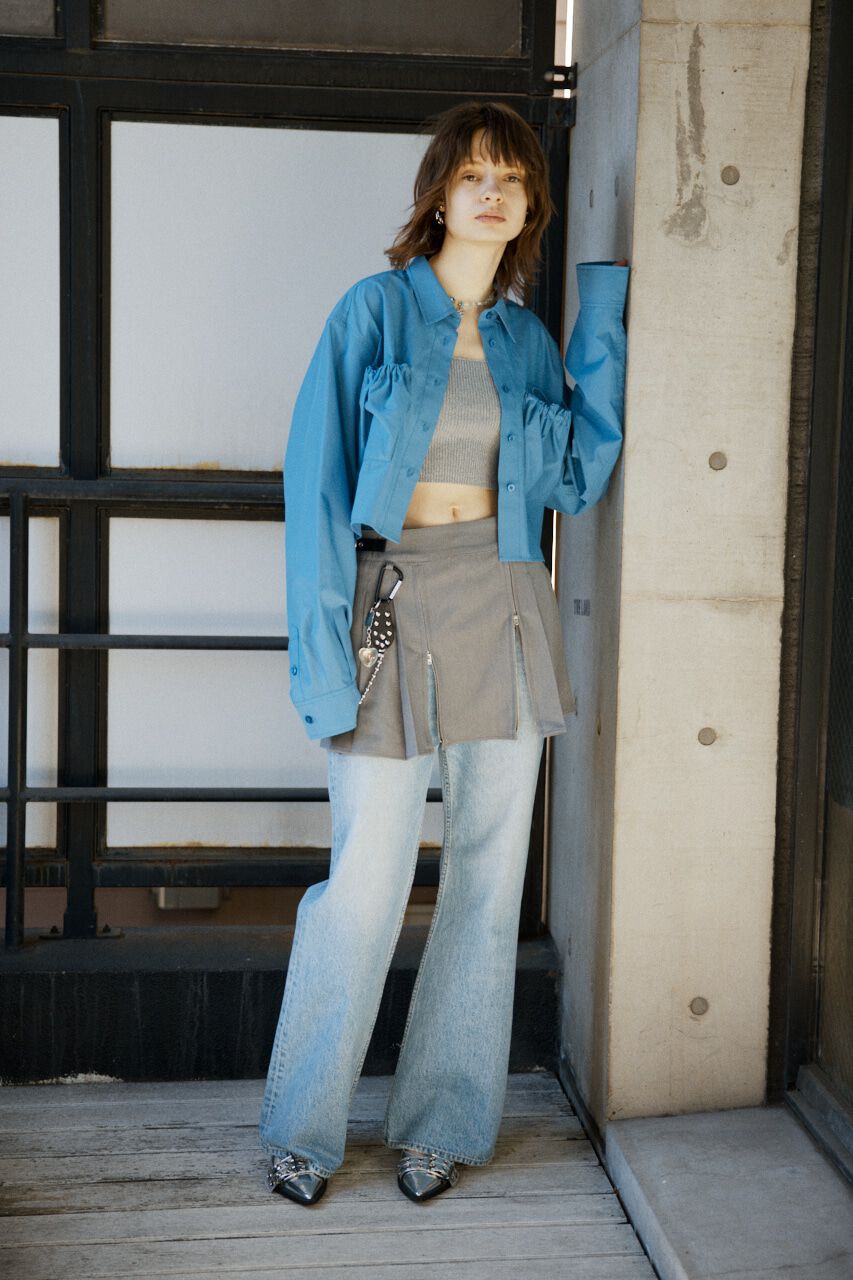 SLY「GATHER POCKET CROPPED シャツ」|シャツ・ブラウス|