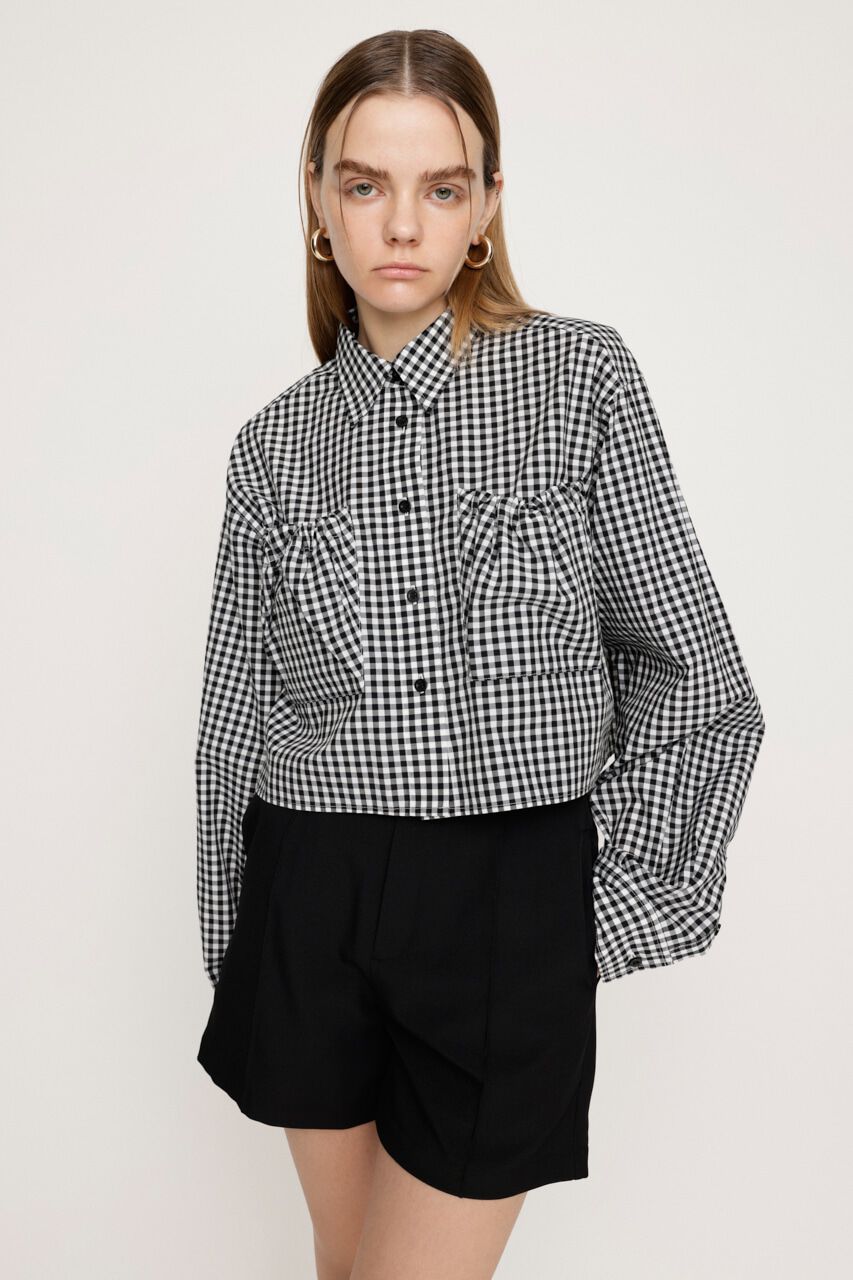 SLY「GATHER POCKET CROPPED シャツ」|シャツ・ブラウス|
