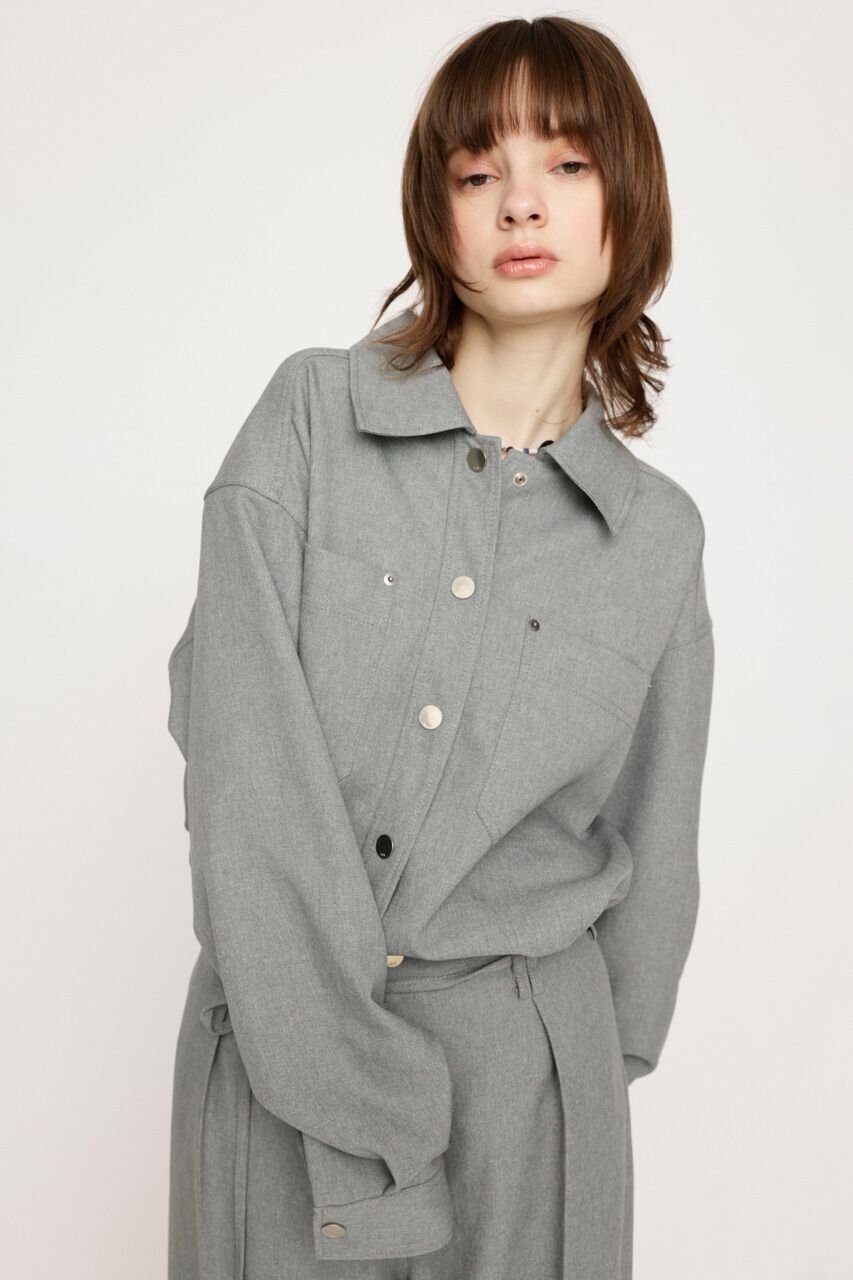 SLY「DENIM DETAIL SH ジャケット」|シャツ・ブラウス|T.GRY