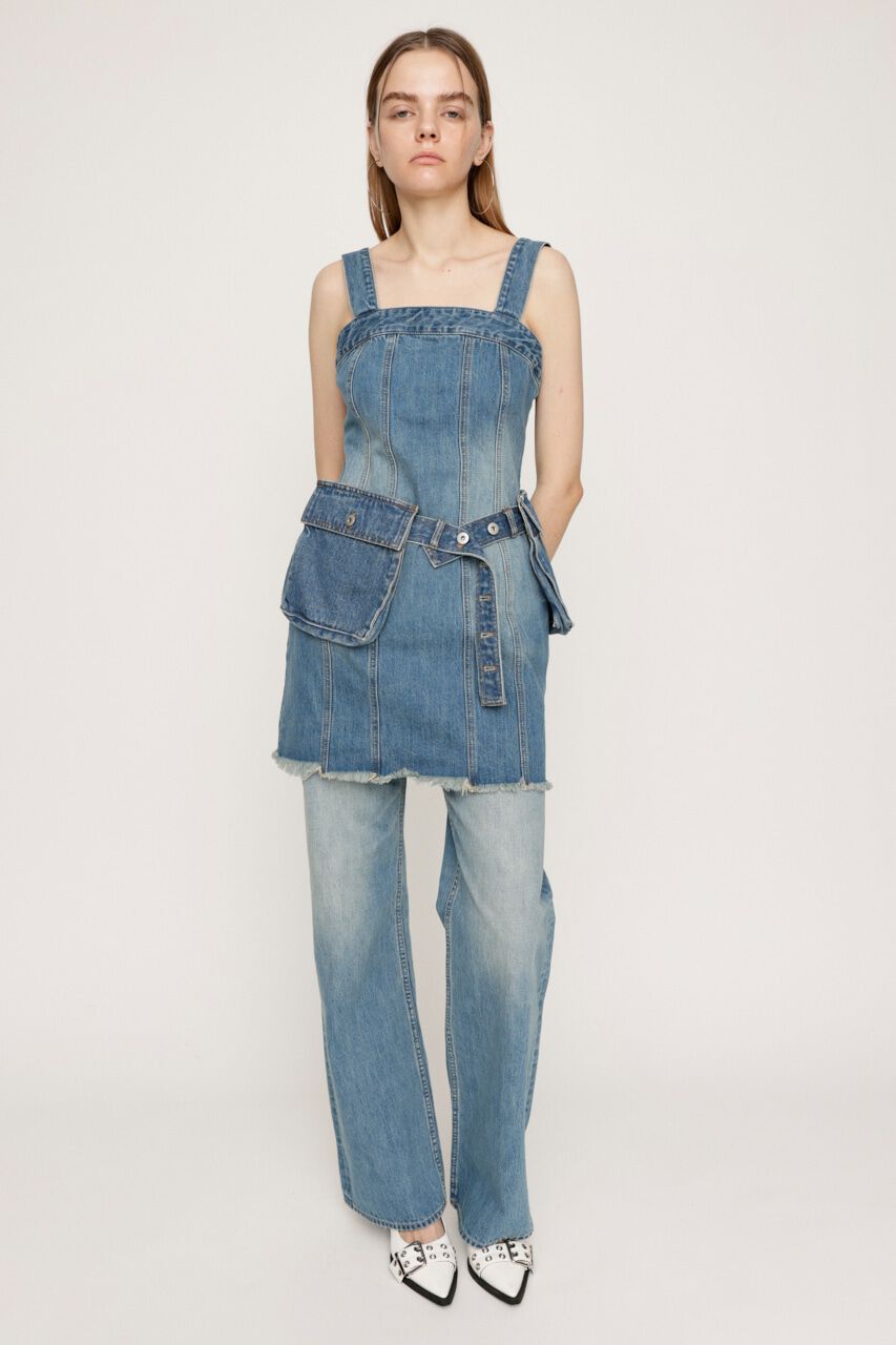 SLY「SILAS DENIM S／OP-B」|ワンピース|