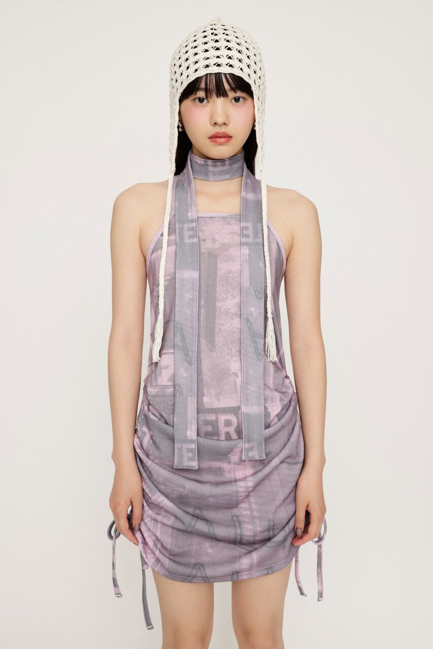 SLY「PHOTO PRINT SHIRRING ワンピース」|ワンピース|