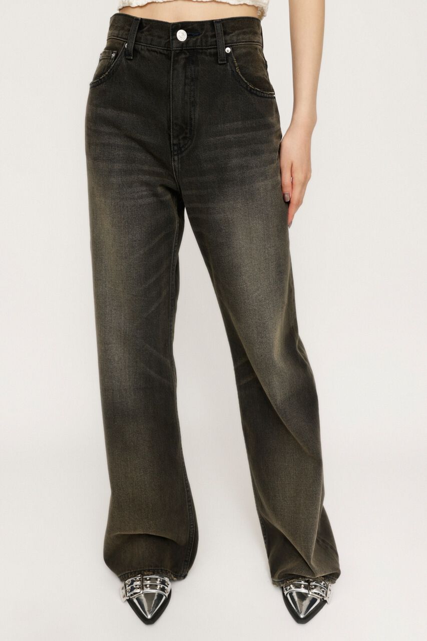 SLY「EZRA EB-STRAIGHT PT-E」|デニム|BLK