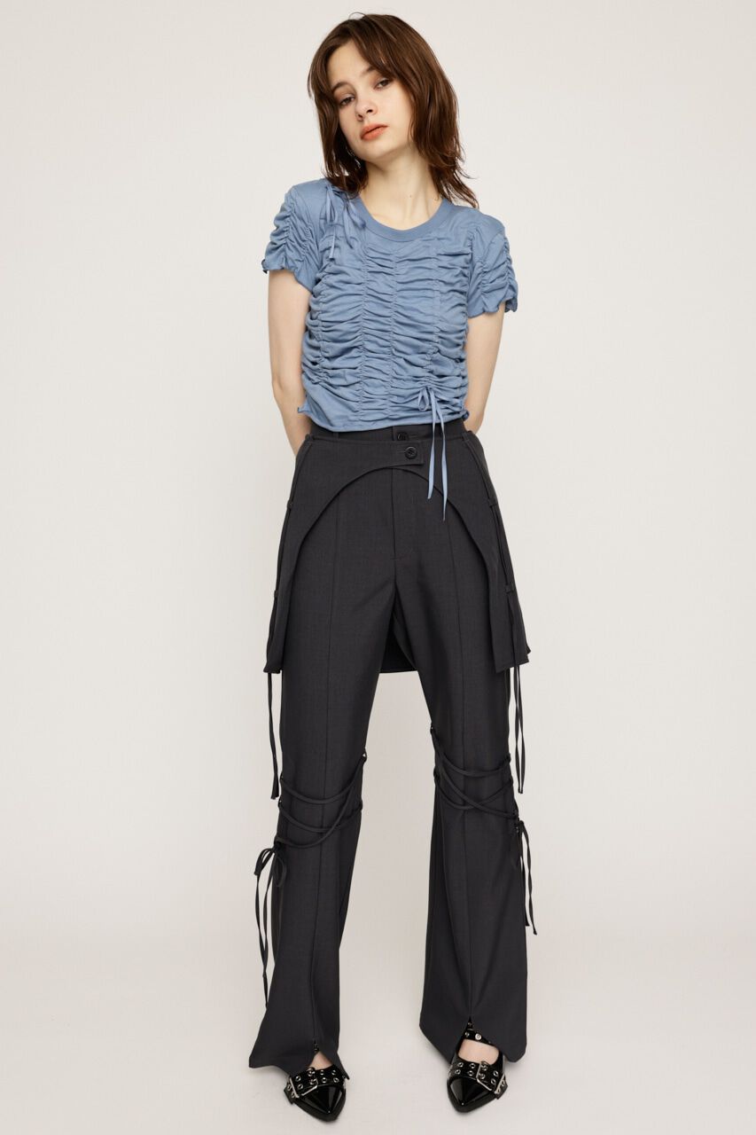 SLY「PLEATS LAYERED FLARE パンツ」|その他|