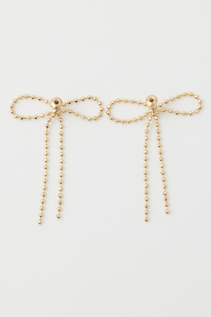 SLY「RIBBON BALL CHAIN ピアス」|ピアス|