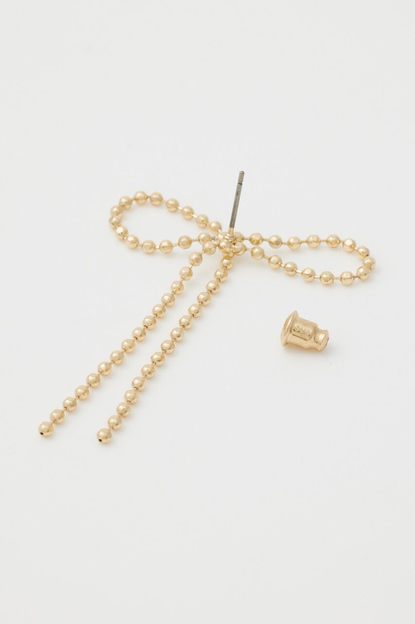SLY「RIBBON BALL CHAIN ピアス」|ピアス|
