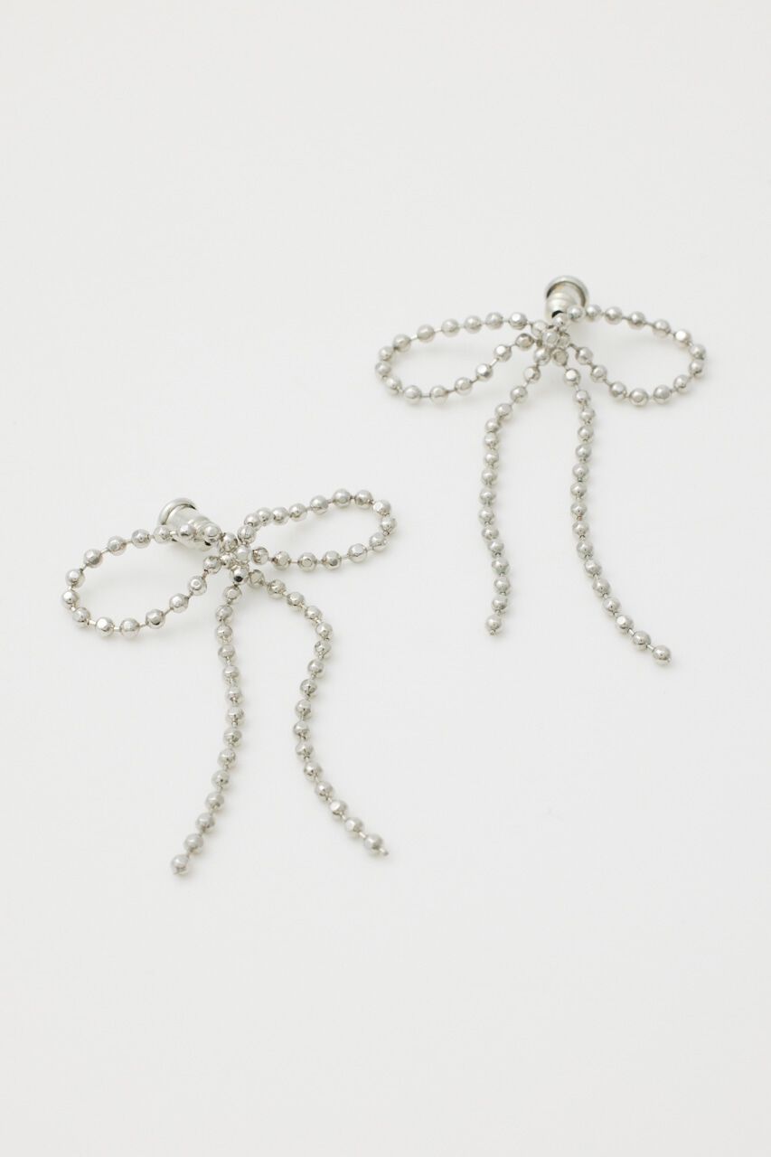 SLY「RIBBON BALL CHAIN ピアス」|ピアス|