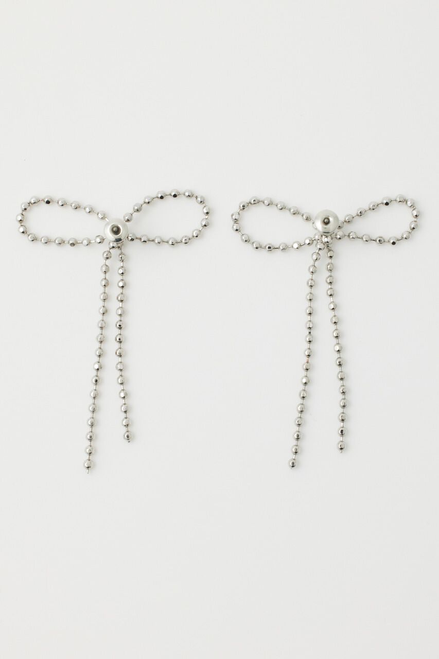 SLY「RIBBON BALL CHAIN ピアス」|ピアス|