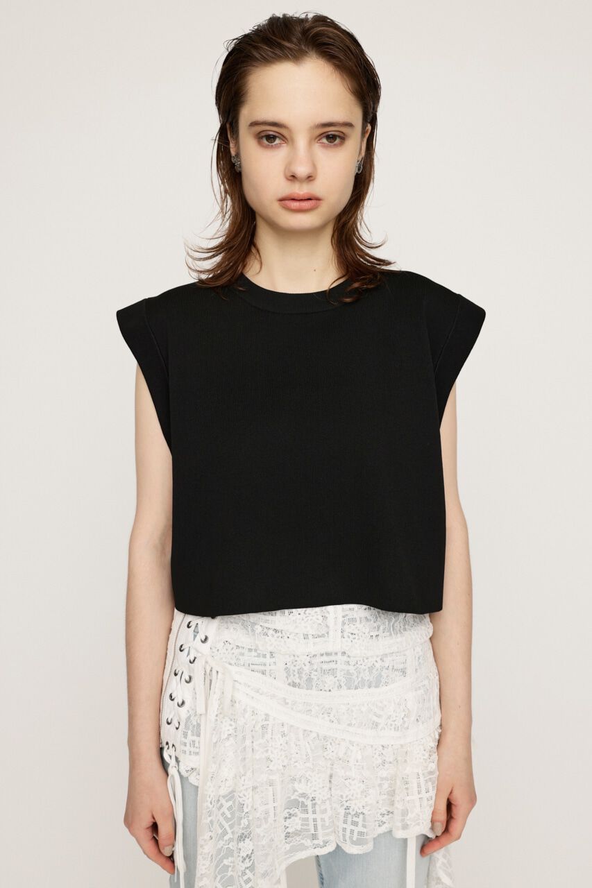 SLY「ROLL UP KNIT トップス」|タンクトップ|